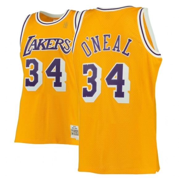 Mitchell & Ness O'Neal Lakers Jersey with KB Patch - Picture 2 of 3